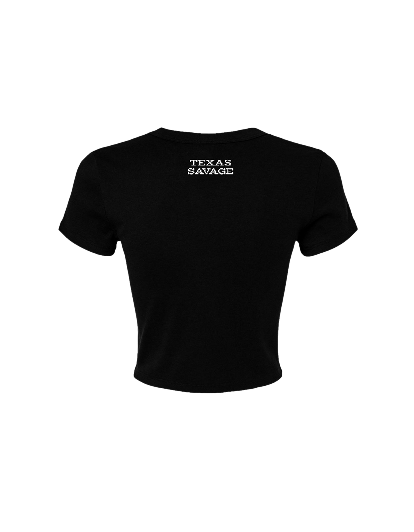 Outlaw by choice rhinestone crop top
